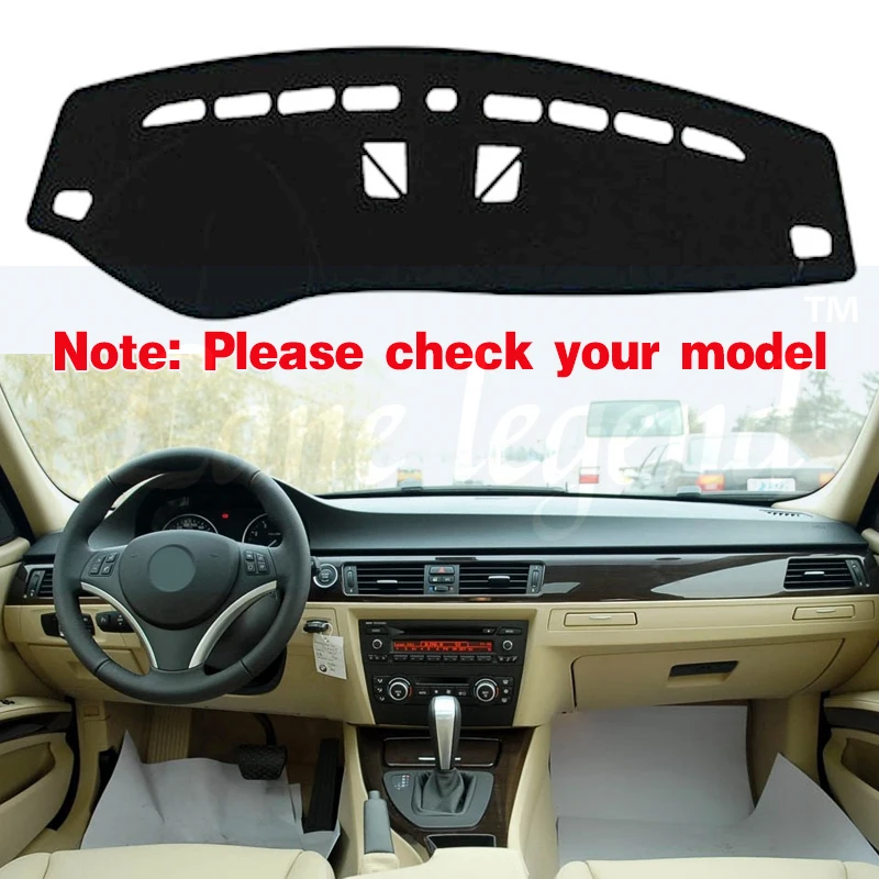 Anti-Slip Anti-UV Mat Dashboard Cover Pad Dashmat Protect Carpet Accessories for BMW 3 Series E90 2009 2010 2011 318i 320i 325i