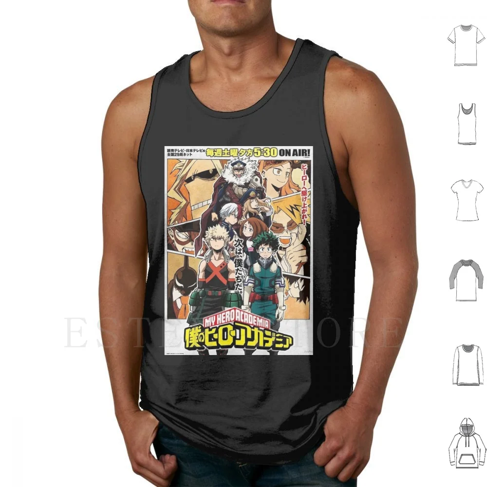 Season 3 Tank Tops Vest Boku No Hero Academia Deku Midoriya Uraraka Bakugo Todoroki All Might All Might Camie