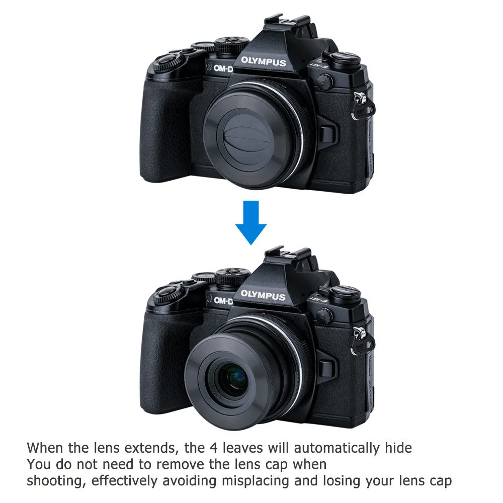 OLYMPUS E-PL1 とキャップレンズ JJC レンズキャップ レンズバリア オリンパス Olympus TG-6 TG-5 TG-4