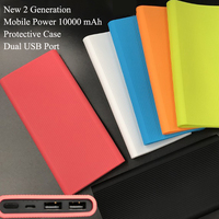 Anti-drop Silicone Dual USB Power Bank Protective Case For Xiaomi New 2 3 Generation 10000mAh Power Protective Cover Accessories