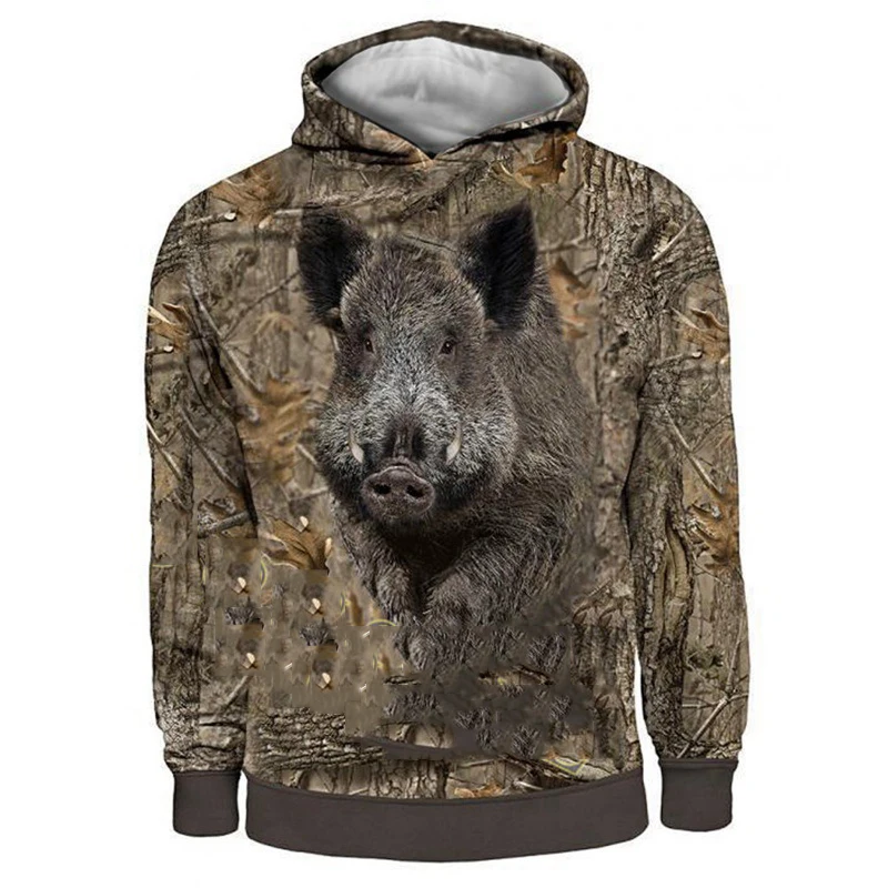 

Camo Boar hunting Long Sleeve Hooded Shirts 3D Printing Hoodie/Sweatshirt/Zipper Man Women Jungle hunting Wild Boar tops