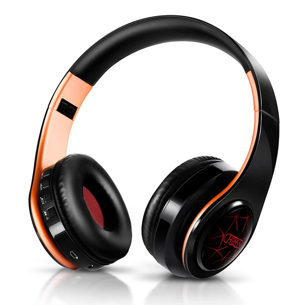Nieuwe aanwinst LED-ademhalingslampjes Draadloze Bluetooth-hoofdtelefoon Mobiele headset Ondersteunt mobiele computer tablet Zware bas