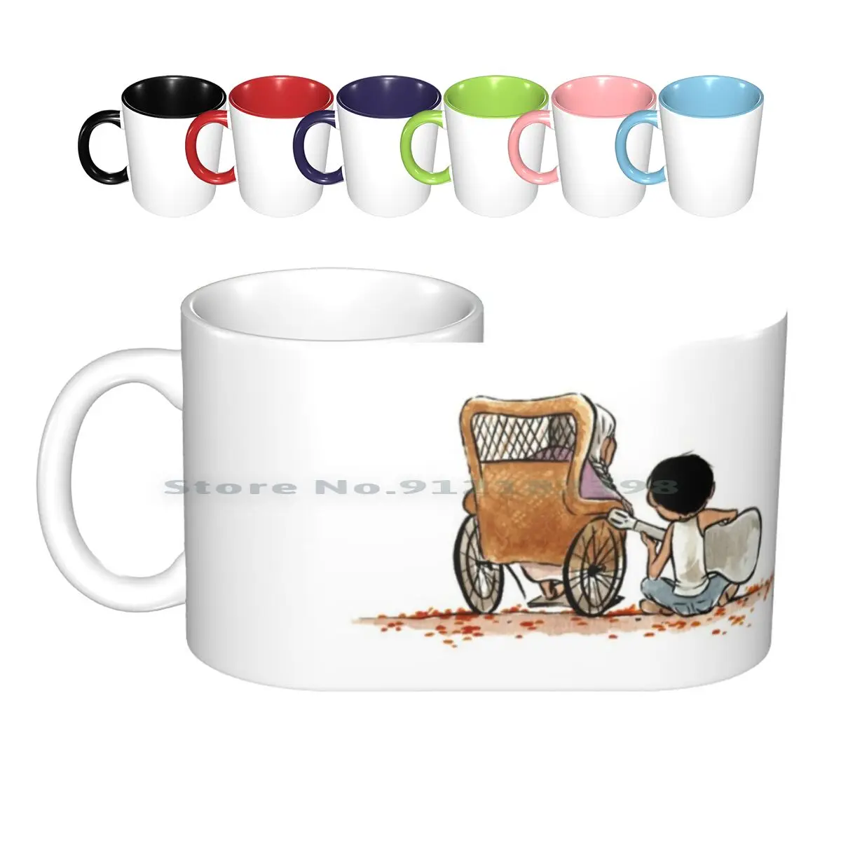 Coco Guitar Ceramic Mugs Coffee Cups Milk Tea Mug Coconut Mexico Guitar Music Pixar Movie Cinema Miguel Grandma Magic Day Of