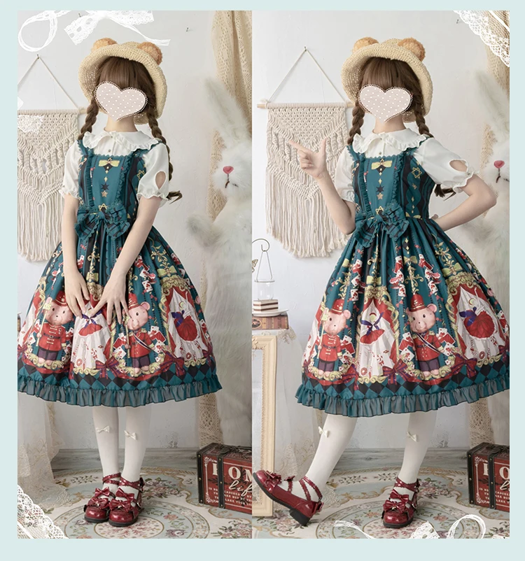 Süße prinzessin lolita kleid vintage spitze bowknot peter pan kragen hohe taille viktorianischen kleid kawaii mädchen gothic lolita jsk loli