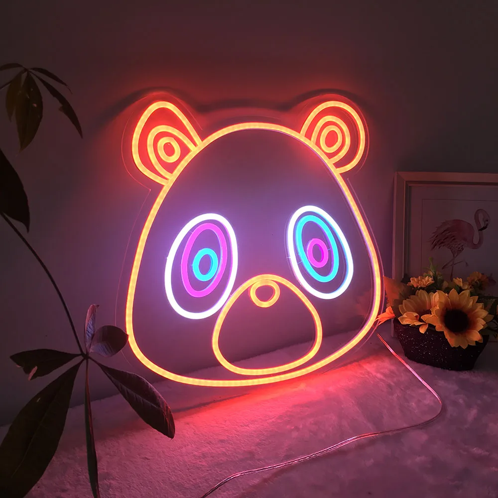 

Kanye West Graduation Bear Neon Sign custom Flex Led Neon Light Sign bar decor shop decor wedding decor Birthday Gift Wall decro