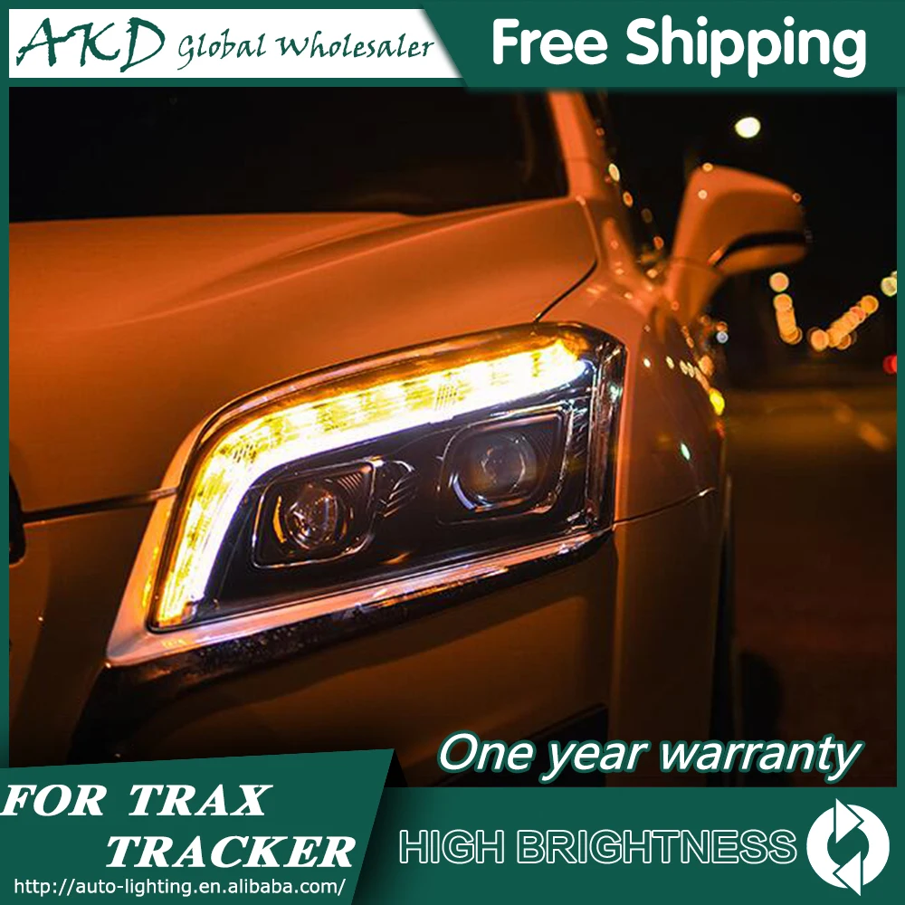 Headlights For Chevrolet Trax 2014-2017 Tracker DRL Daytime Running Lights Head Lamp LED Bi Xenon Bulb Fog Lights Tuning