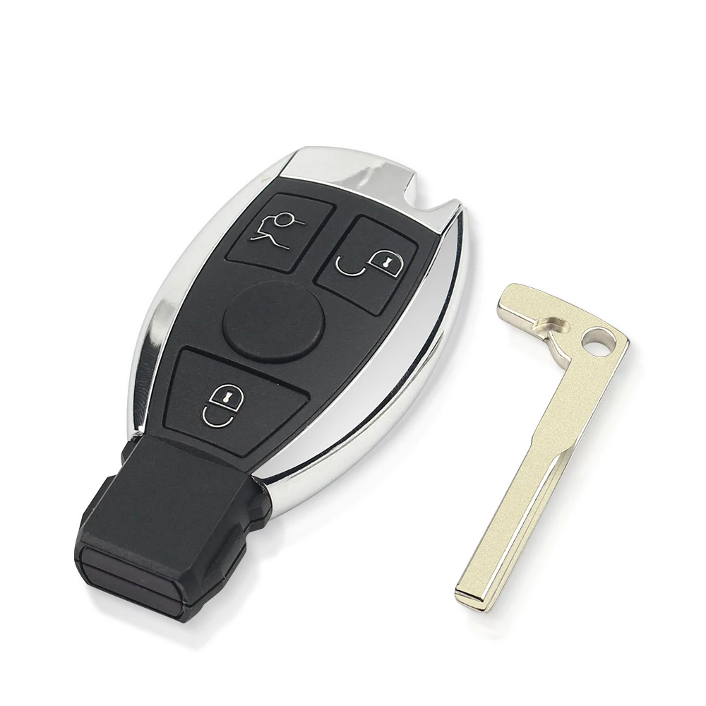 KEYYOU-Fob chave remoto esperto do carro, Mercedes Benz A B S Classe E, apoio BGA e microplaqueta do NEC, 315/433.92MHz, 2/3 botões