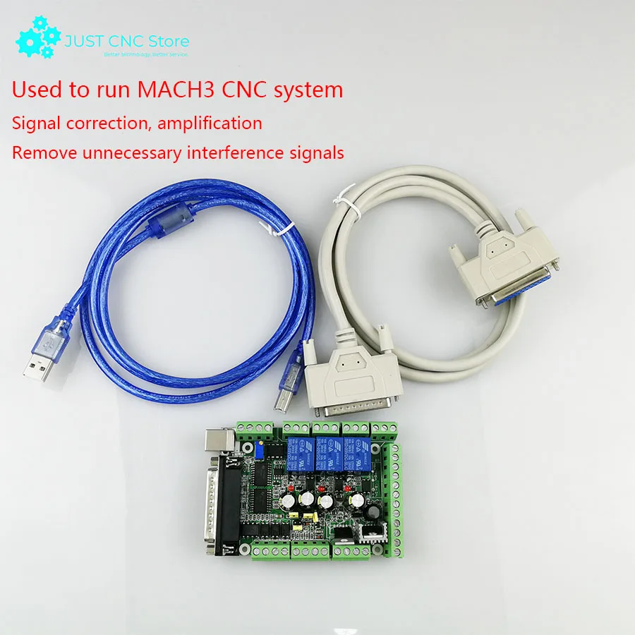 CNC Mach3 interface board 4 Axis 6 Axis 0-10pwm spindle speed control card engraving machine