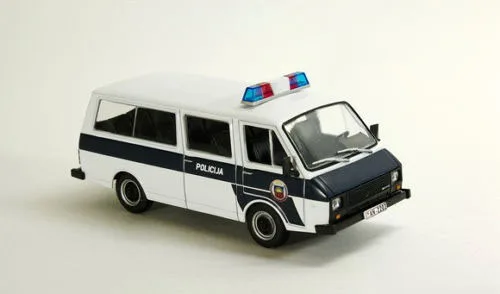 NEW 1/43 Scale RAF 22038 USSR BUS Pollice car Diecast Alloy toy model for collection gift