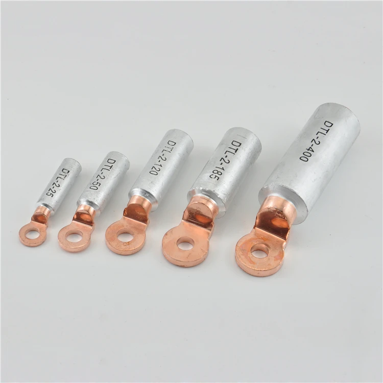DTL/DLT-16/25/35/50/95/70/120/150/300 Mm2ทองแดงจมูก transition Terminal อลูมิเนียมสายไฟน้ำมันการปิดกั้นสายไฟจมูก