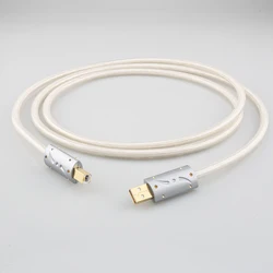 Audiocrast Hi-End A26 OCC silver plated USB audio cable data USB cable DAC USB hifi cable A-B usb cable Viborg USB Plug HIFI