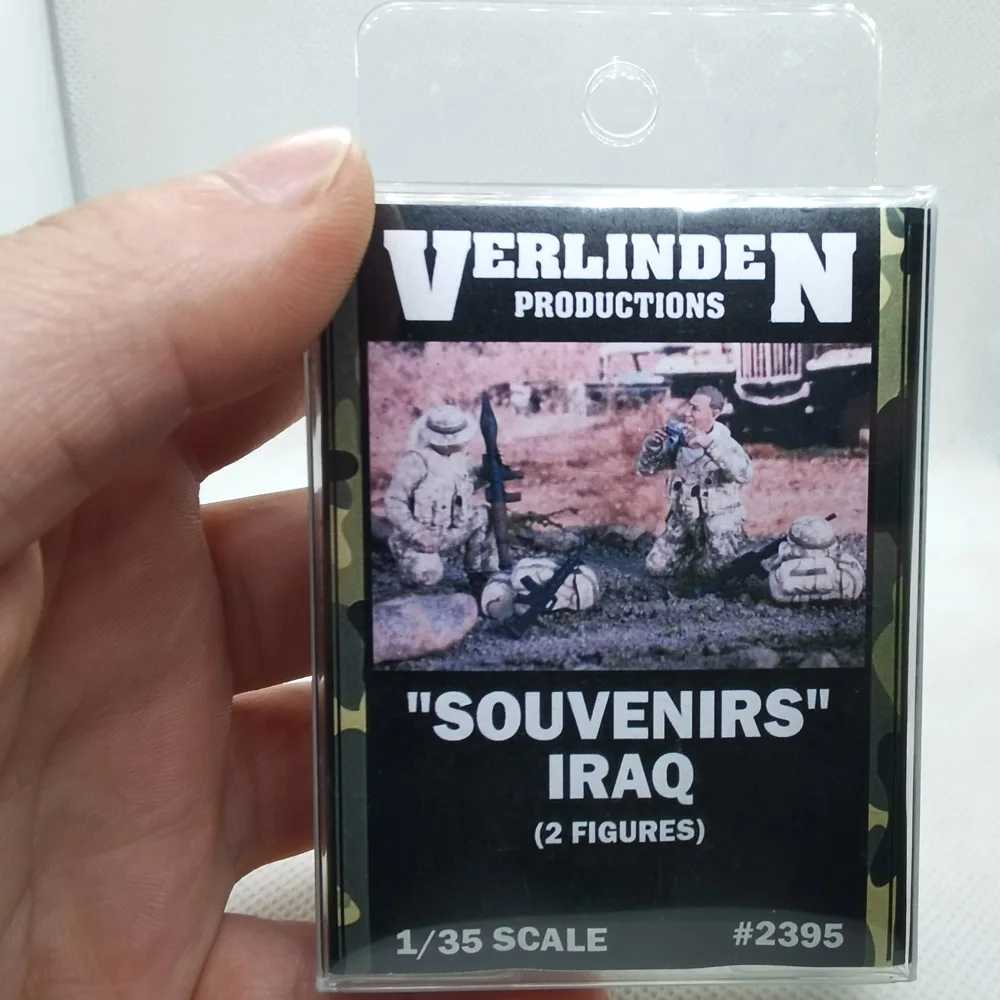مقياس 1/35 "الهدايا التذكارية" المشاة الأمريكية العراق الانتحال بالأسلحة (2 شخصيتين/مجموعة) VERLINDEN # 2395 مجموعة الراتنج غير مجمعة وغير ملونة