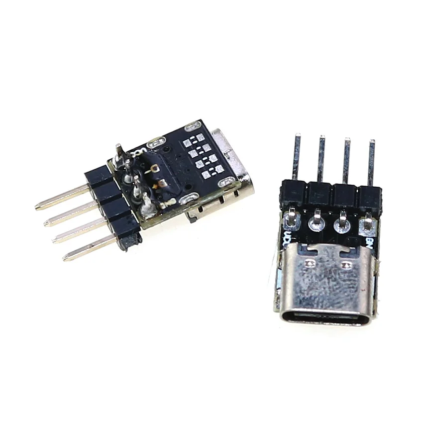 YuXi 1PCS USB 3.1 Double-sided Positive/Negative Plug-in Test Board With PCB Board Connector Data Type-C Female  Charging Port