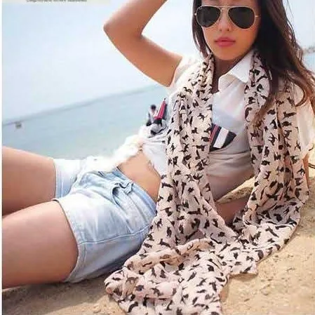 

Brand New Autumn And Winter Fashion Women Long Chiffon Scarves Leopard Print Shawl All-match Lady Soft Scarf