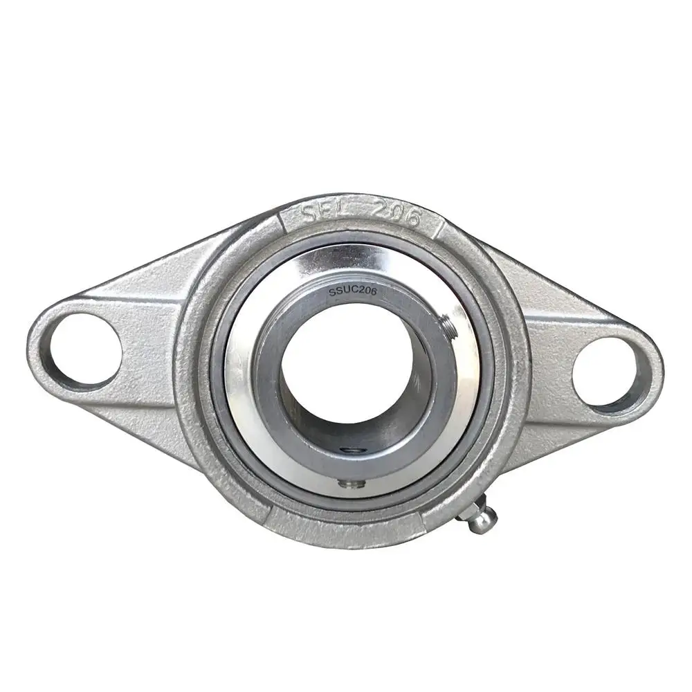 10PCS SSUCFL206 SUCFL206 UCFL206 Stainless Steel Pillow Block Bearing Unit