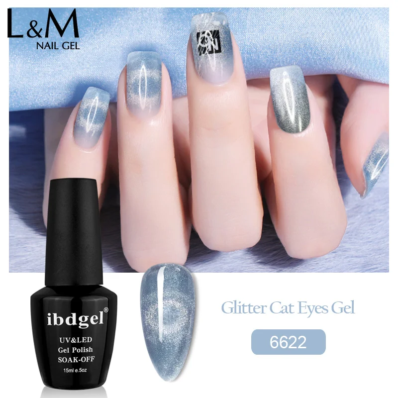 ibdgel Cat Eye UV Nail Gel Polish Nude 6 Colors  set Long Lasting Nail Gel Varnish Magnetic Soak Off Nail Art UV Gel