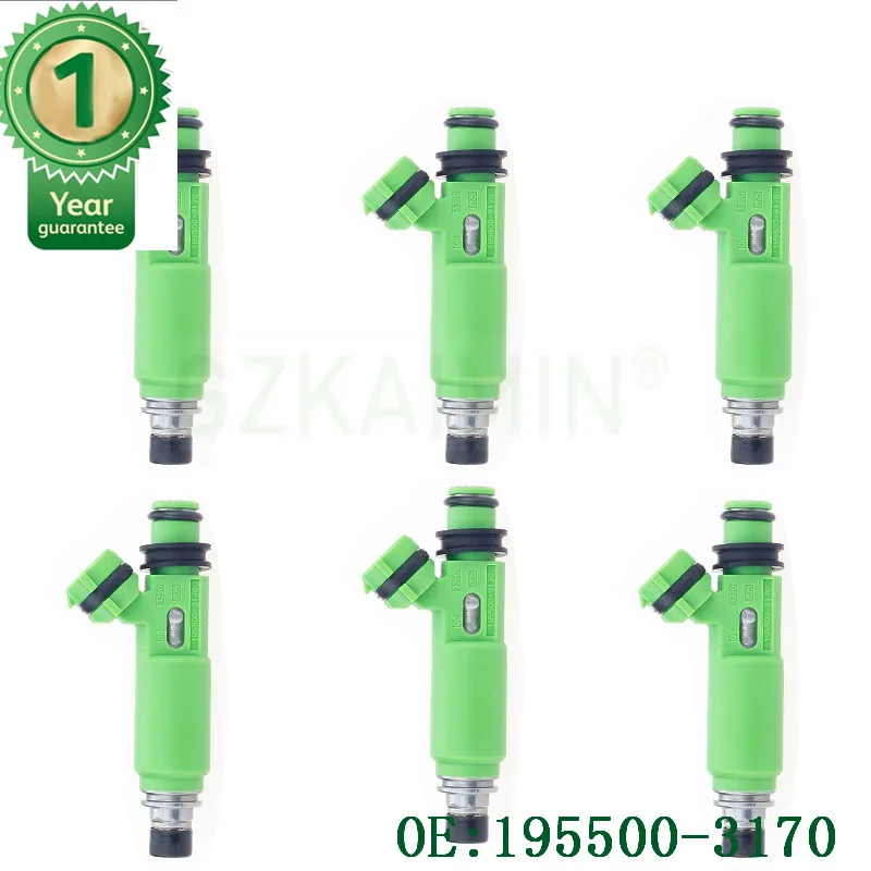 

SET 6 Original standard quality SET 6 NEW ! Fuel Injectors nozzle 195500-3170 MD332733 FOR Mitsubishi Montero Sport