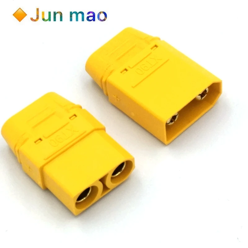 1 Pair XT90H (XT90 with Sheath Housing) 4.5mm Banana Connector Gold Plated for Lipo Battery ESC PDB