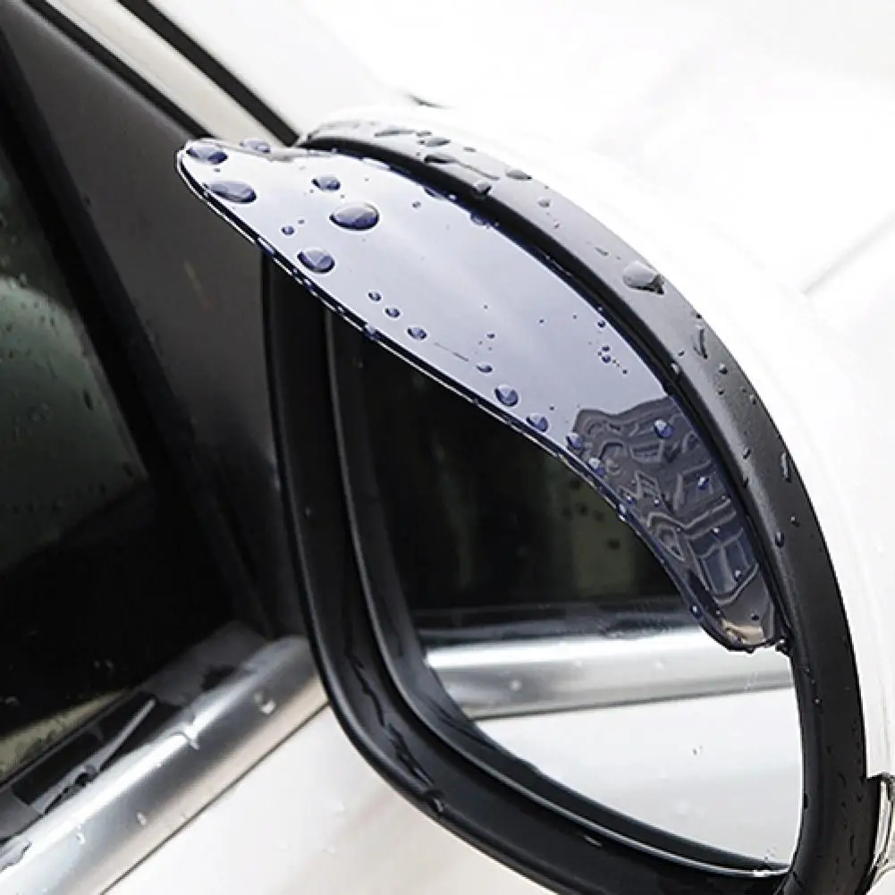 2 Pcs Universal Rear View Side Mirror Black Clear Rain Snow Shield for Car Truck Детали экстерьера Awnings & Shelters