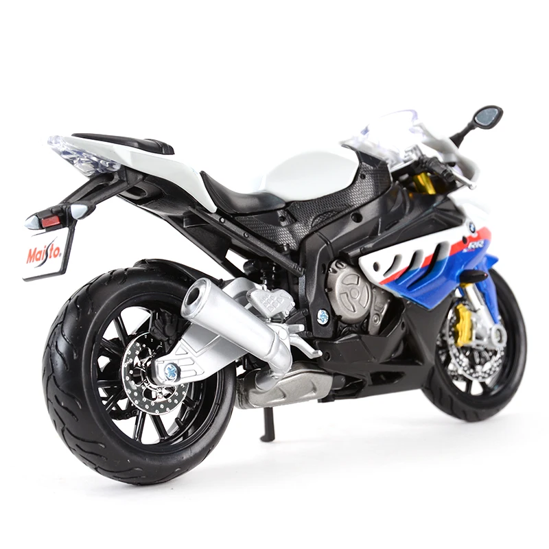 Maisto 1:12 BMW S 1000 RR vehículos fundidos a presión, pasatiempos coleccionables, juguetes de modelos de motocicletas