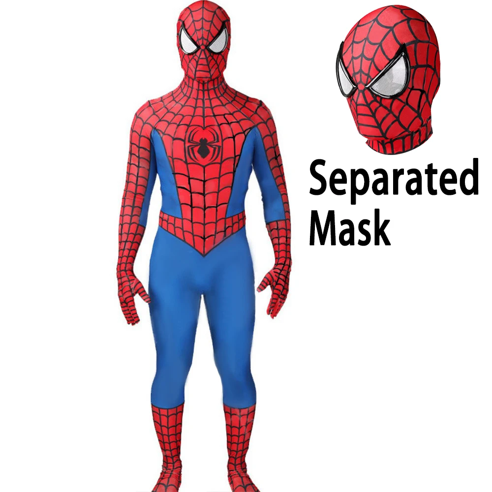 Cổ Điển Peter Parker Trang Phục Hóa Trang Zentai Trang Phục Hóa Trang Halloween Siêu Anh Hùng Bodysuit Áo Liền Quần Zenzai Phù Hợp Cho Nam/Nữ/Trẻ Em