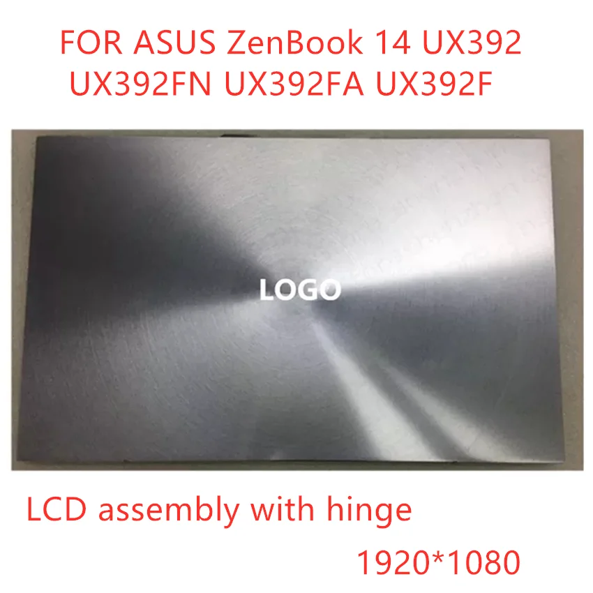 

14-inch original display FOR ASUS ZenBook 14 UX392 UX392FN UX392FA UX392F LCD screen assembly with AB cover 1920X1080 resolution