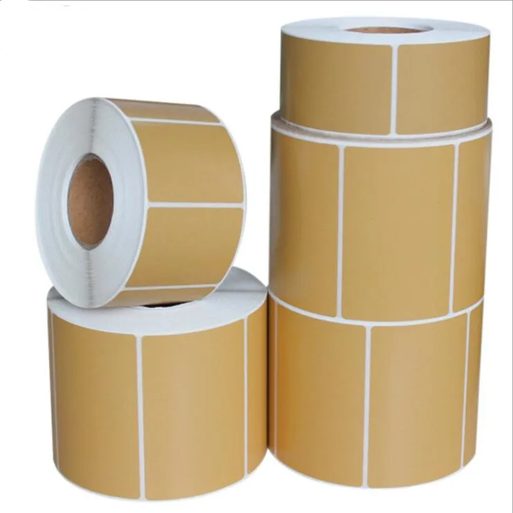 22Sizes Kraft Adhesive Thermal Label Sticker Paper Supermarket Price Blank Label Direct Print Waterproof can be Handwritten