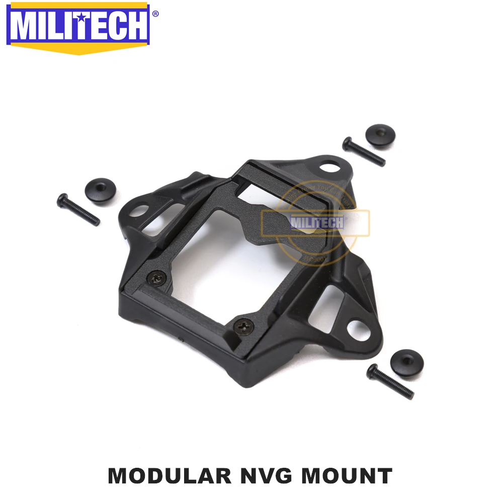 MILITECH Modular Bungee Shroud NVG MBS Mount CNC Polished Night Vision Goggle Mount Base For FAST ACH Wendy PASGT Flux Helmet