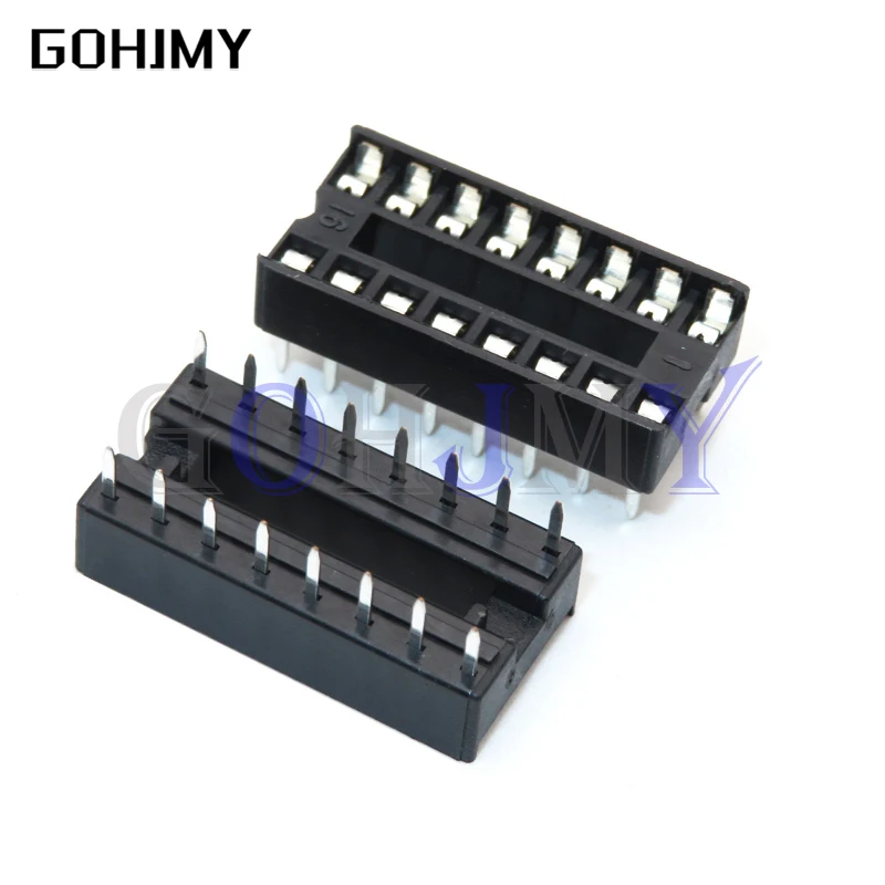 10PCS IC Sockets DIP6 DIP8 DIP14 DIP16 DIP18 DIP20 DIP28 DIP40 pins Connector DIP Socket 6 8 14 16 18 20 24 28 40 pin