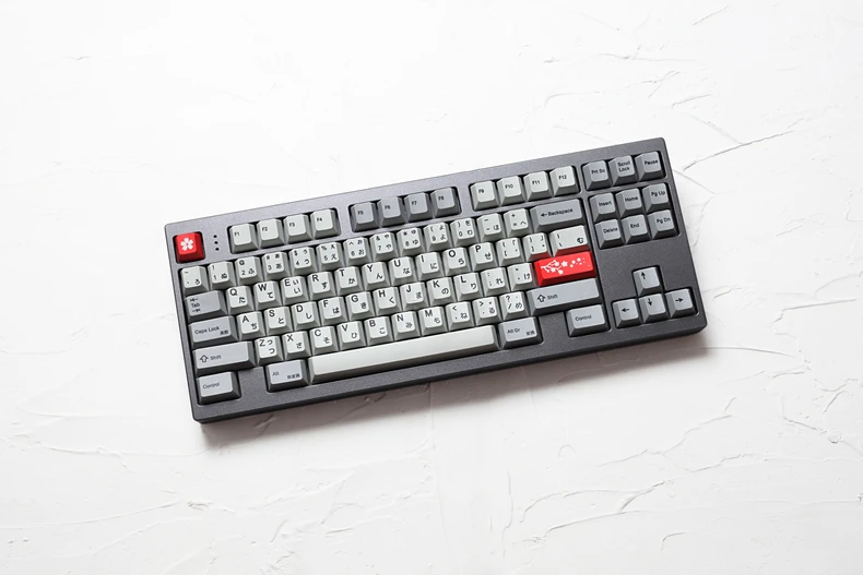 kprepublic 139 Japanese root Japan black font Hiragana Cherry profile Dye Sub Keycap PBT for gh60 xd60 xd84 cospad tada68 87 104 image 2