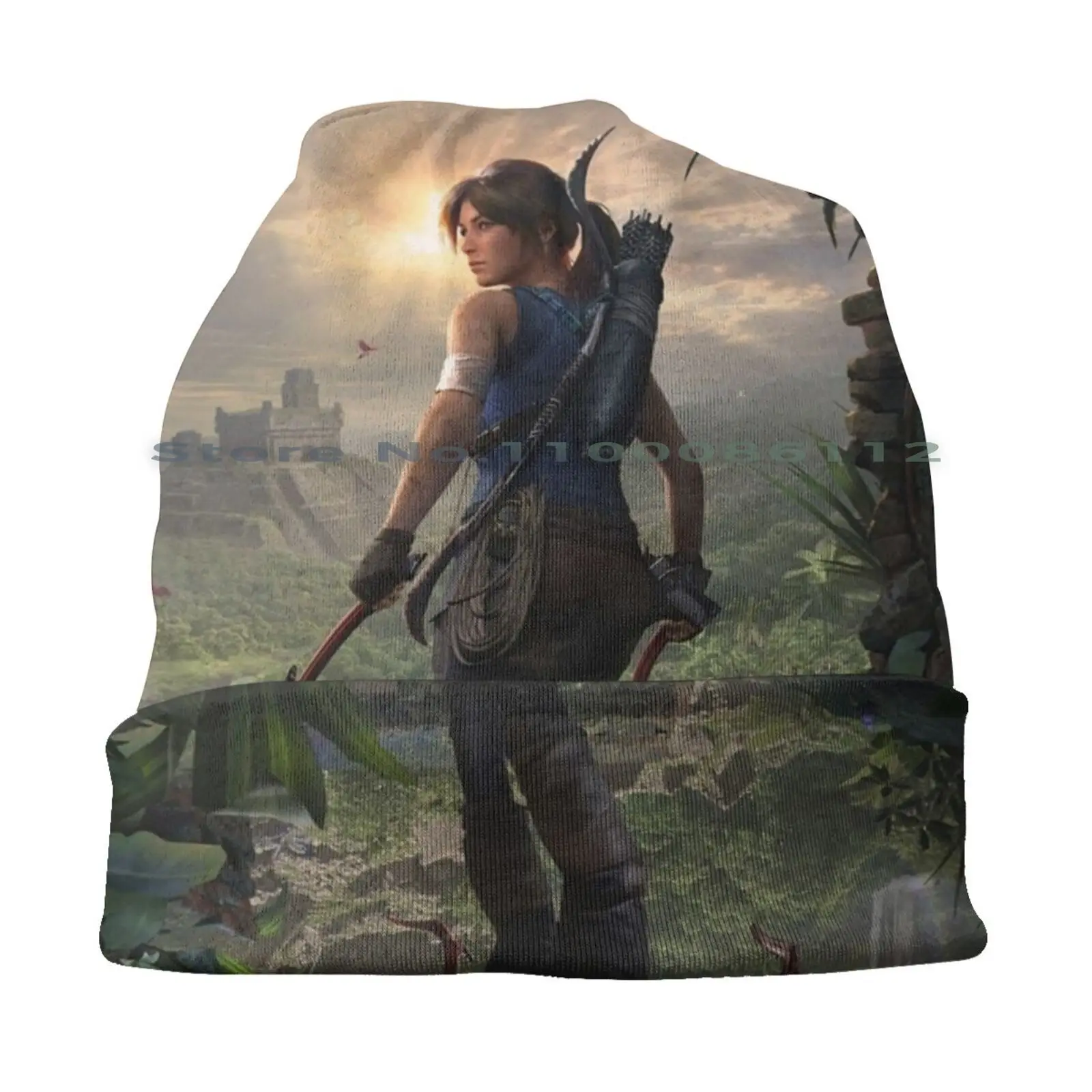 Lara Croft-Shadow Of The Tomb Raider Beanies Knit Hat Lara Croft Shadow Of The Tomb Raider Video Games Female Characters Badass