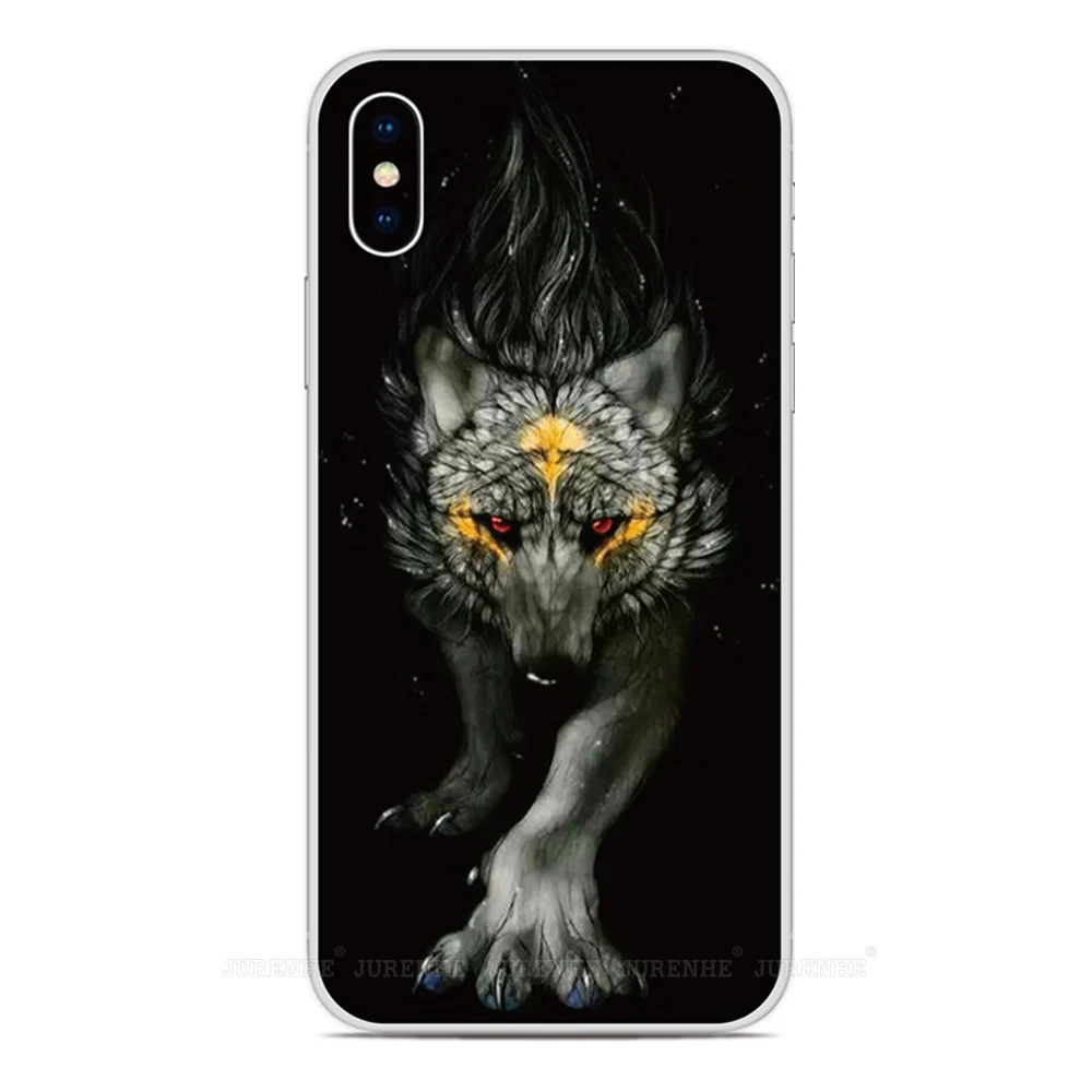 Print Art Wolf Phone Case For Asus Zenfone 7 Pro ZS671KS ZS670KS 6 5 5Z 4 Rog Phone 2 3 Max Pro M1 Plus M2 Shot Lite L1 Cover