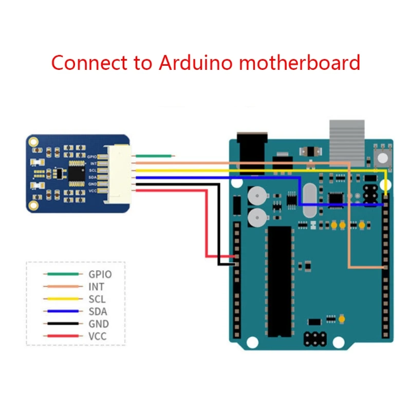 20CB Color Temperature Measurement AS7341 Spectral Color Sensor Visible Spectrum Sensor Multi Channels High Precision I2C Bus