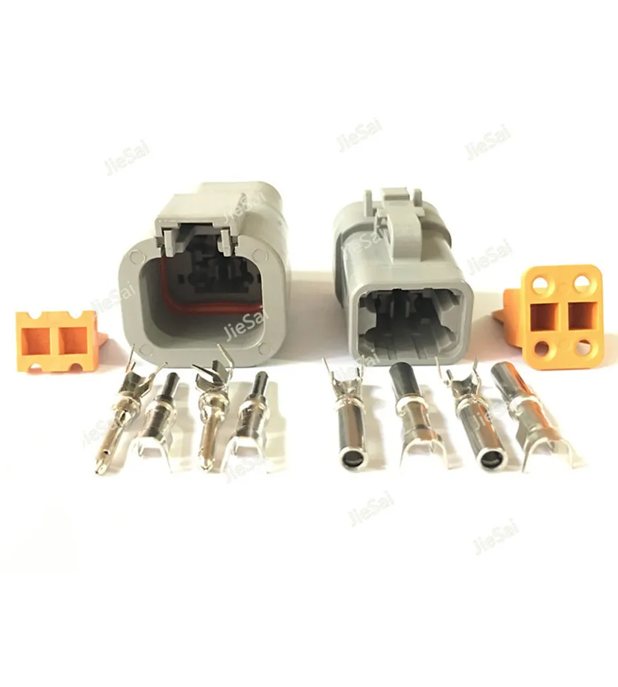 4 Pin DTP06-4S DTP06-4P Female And Male Waterproof Connectors DTP Wire Connector