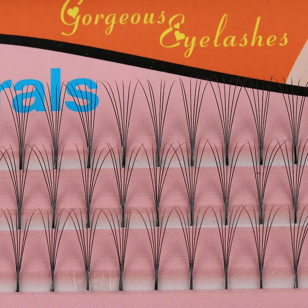 60pcs/set Woman's Fashion Long Knot-free Semi Permanent Volume Fan lashes False Eyelashes Eyelashes Extension