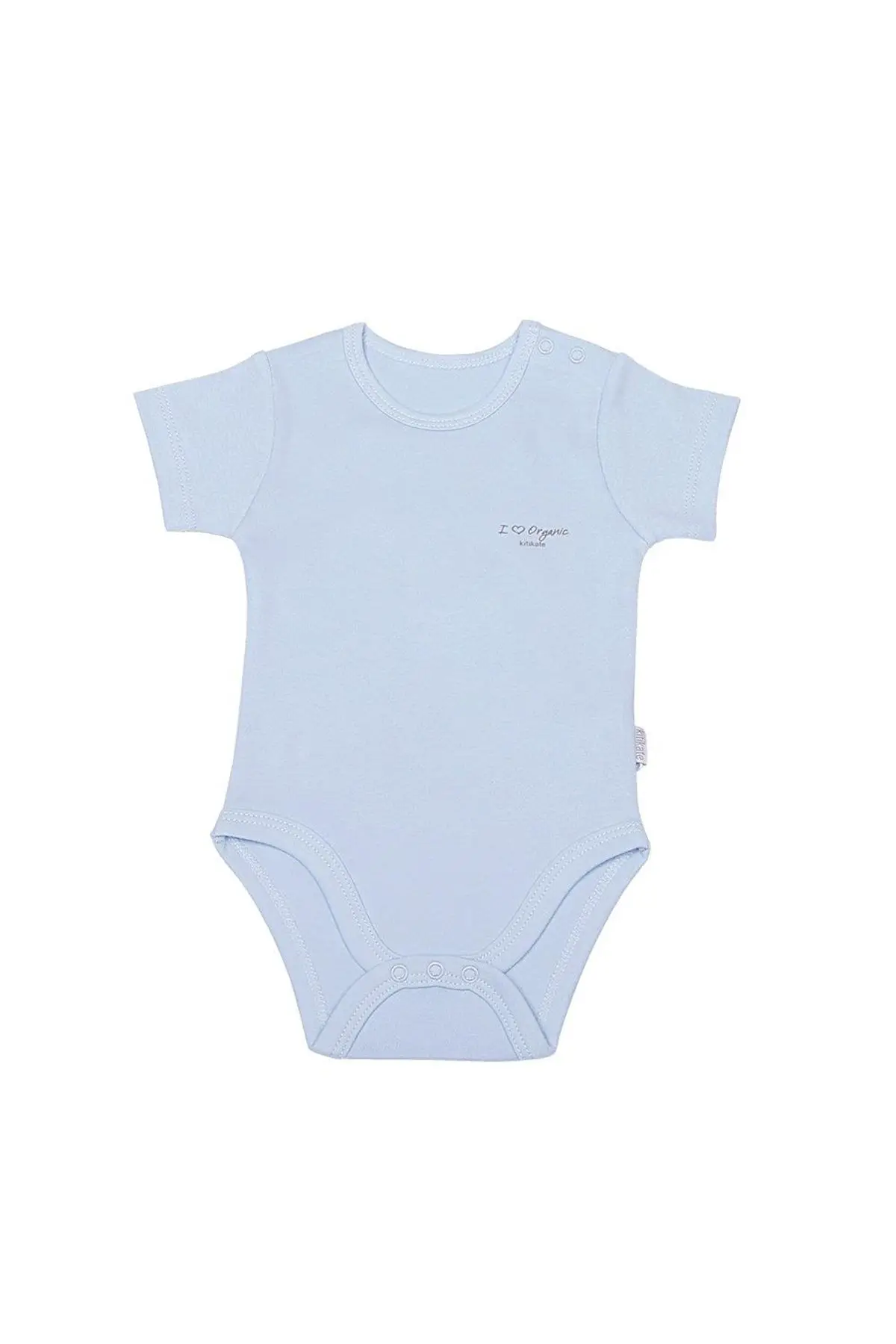 KitiKate Organic Basic Short Sleeve Body Child Boy 77022 Blue