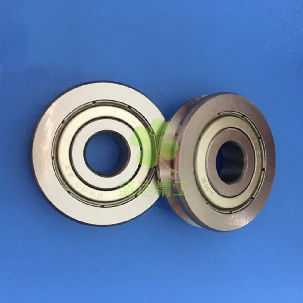 20 Stück V6200ZZ Richtlager, V-Nut-Führungsrad-Kugellager A1002ZZ, V90 10x35x9 mm Riemenscheibenlager, V-Nutbreite 4,2 mm – Detail 1