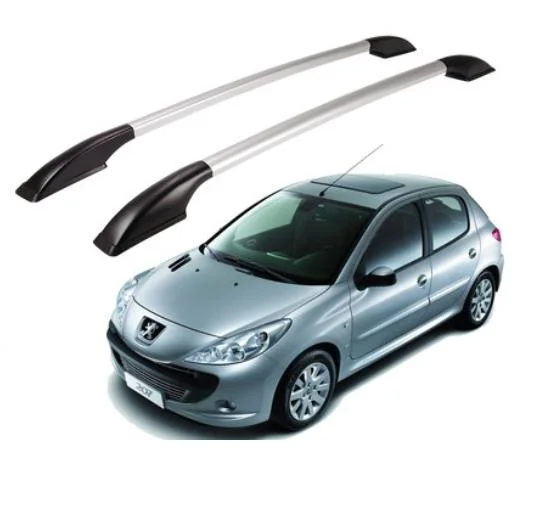 For Peugeot 206 Peugeot 207 Peugeot 208  Car Aluminum Alloy Roof rack Luggage Carrier bar Decorative  Car accessories