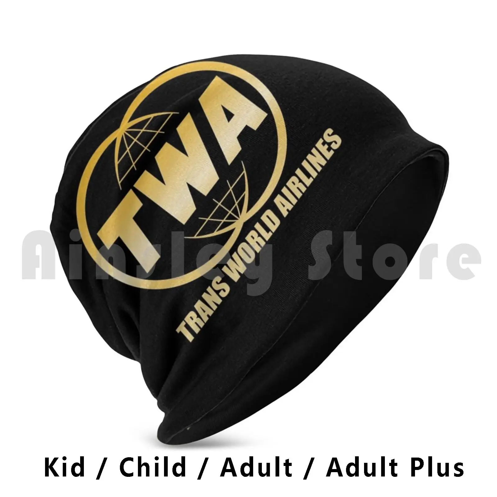 Trans World Airways Twa Retro Beanies Knit Hat Hip Hop Cool Retro Trans World Twa 60s 70s 80s