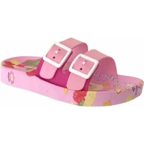 Gantry 15933 Pink Buckle Female Child Slippers