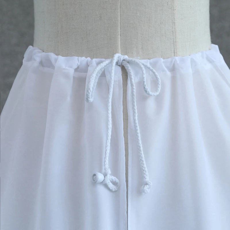 Nieuwe Collectie Witte Petticoats 1 Laag 2 Hoepel Petticoats Onderrok Baljurk Trouwjurk Ondergoed Jupon Sous Robe Volume