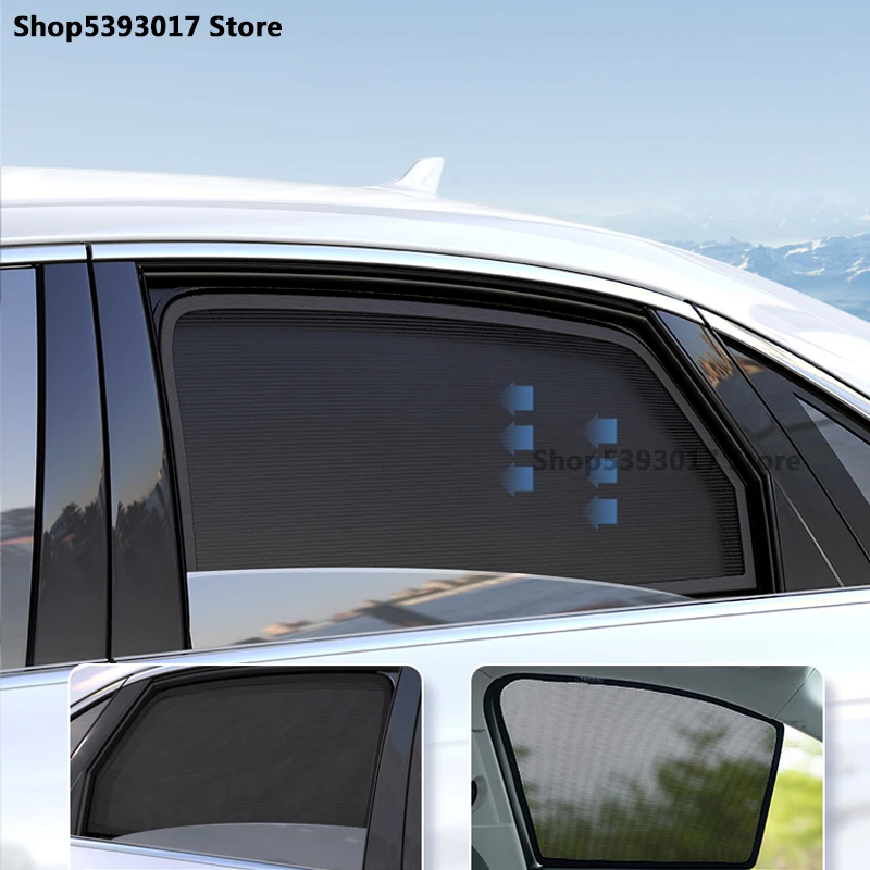 For Chrysler 300 300C 2005-2014 Car Magnetic Side Window SunShades Mesh Shade Blind Car Window Curtian