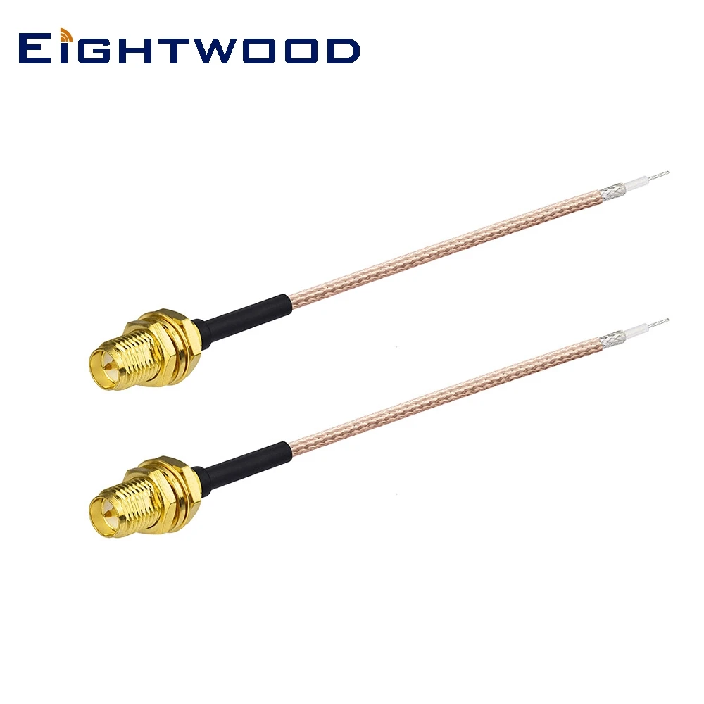 

Eightwood 2pcs RP-SMA Adapter Pigtail RG178 RF Coaxial Cable 6 Inch 15cm RP-SMA Jack Male Socket for Wifi Router Ham Radio