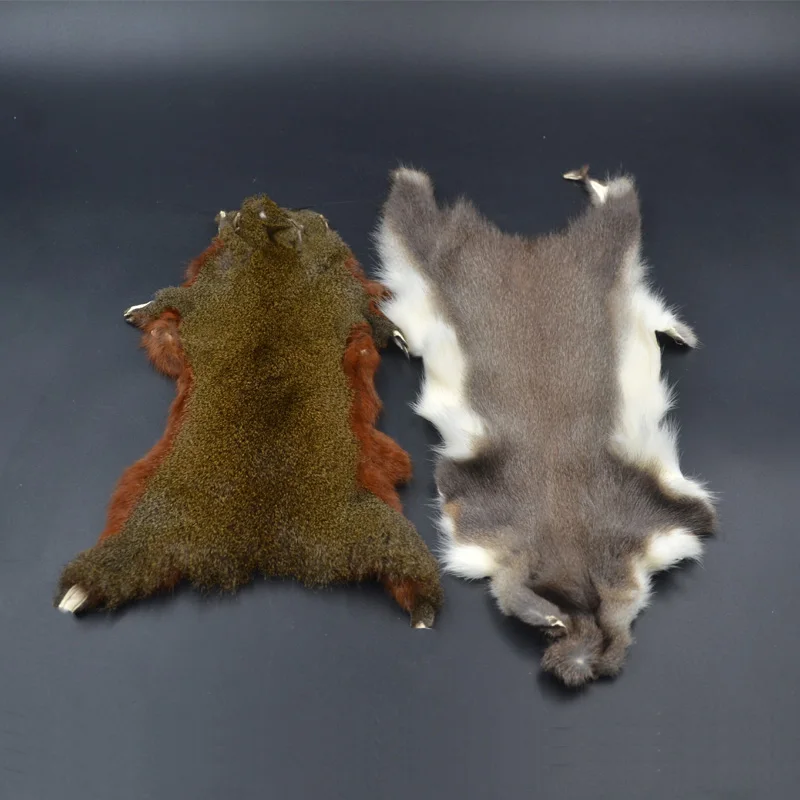Pesca a mosca intera pelle di scoiattolo di pino capelli spessi naturali striscia di zonker ninfe 2 stili morbida pelliccia di schizzi volare