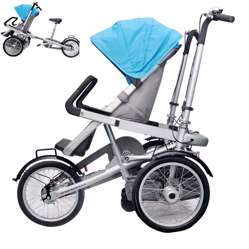 Taga Wandelwagen Fiets Moeder Baby Fiets 3Speed Aluminium Frame Fiets Wandelwagen