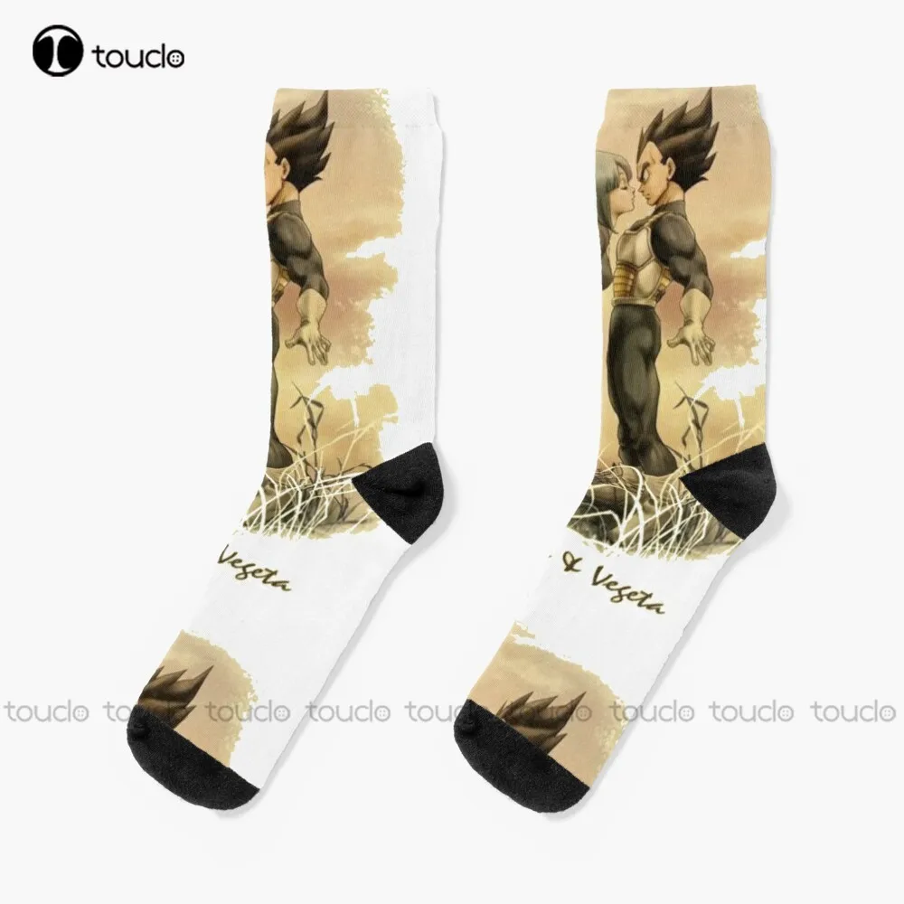 Bulma Love Vegettaa Socks Men Christmas Gift Custom Unisex Adult Teen Youth Socks Women Men 360° Digital Print Hd High Quality