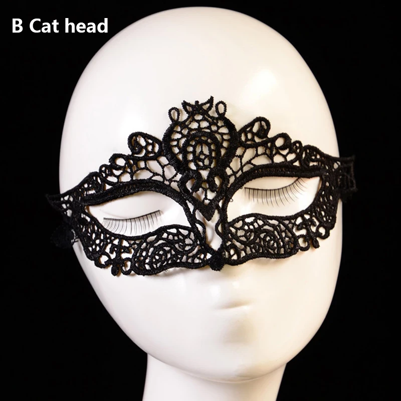 Samox Sexy Mask Blinder Blindfold Erotic Fetish Bdsm Slave Restraint Adult Game Sex Toy Product For Women Lady Black Lace Mask