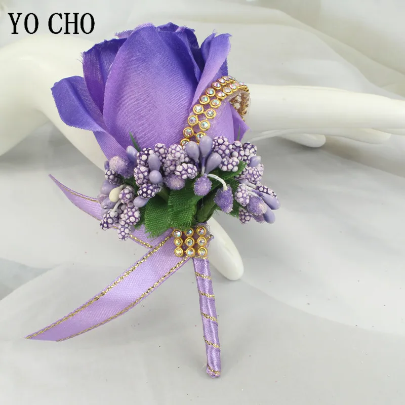 ใหม่แต่งงาน Boutonniere ดอกไม้ Corsage Pin Mariage เจ้าบ่าว Prom สีขาว Rose Boutonniere Prom ผู้ชายชุดเข็มกลัด Para Hombre DIY