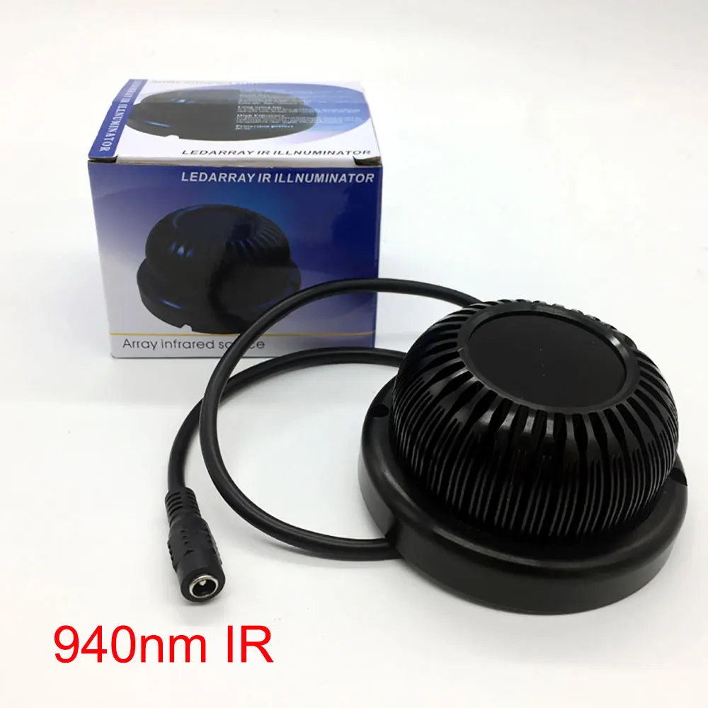 New Invisible illuminator 940NM infrared 140 Degree 10w LED IR Lights for CCTV Security 940nm IR Filter HD Camera