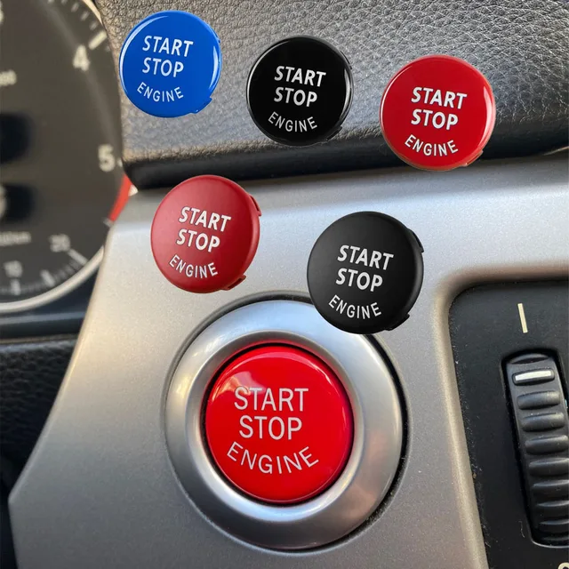 Pasuje do BMW E87 E60 E83 E84 E89 E89 E90 E91 E92 E93 silnik samochodowy przycisk Start zamiennik osłony wystrój samochodu przełącz akcesoria